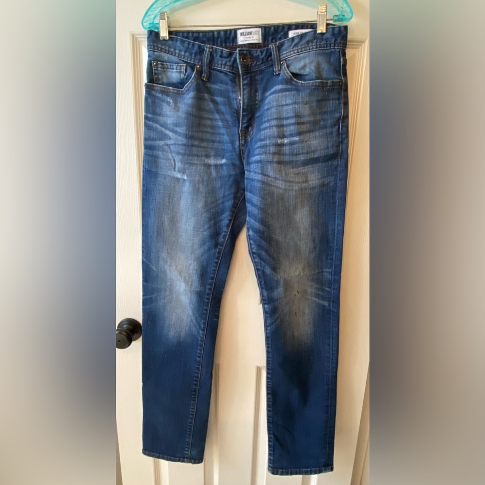William Rast, Hixon Straight cut, distressed Jeans